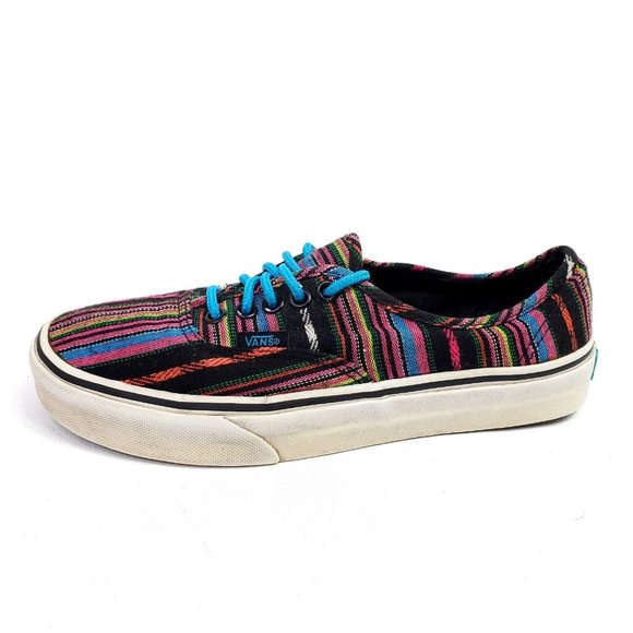 Vans Guate Weave Era Mens Shoes Size 6.5 Womens Size 8 Sneakers Textile Striped - Picture 2 of 12